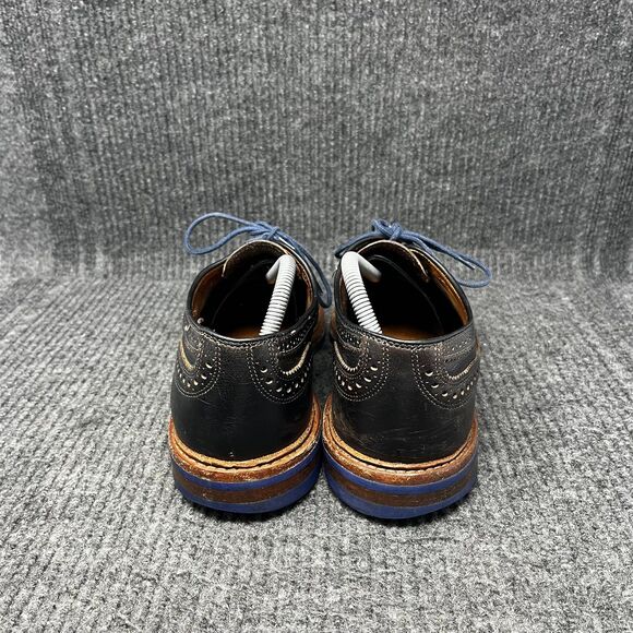 Allen Edmonds Strandmok Cap Toe Oxfords Brown Blue Leather Dainite Mens 10 D main image 8